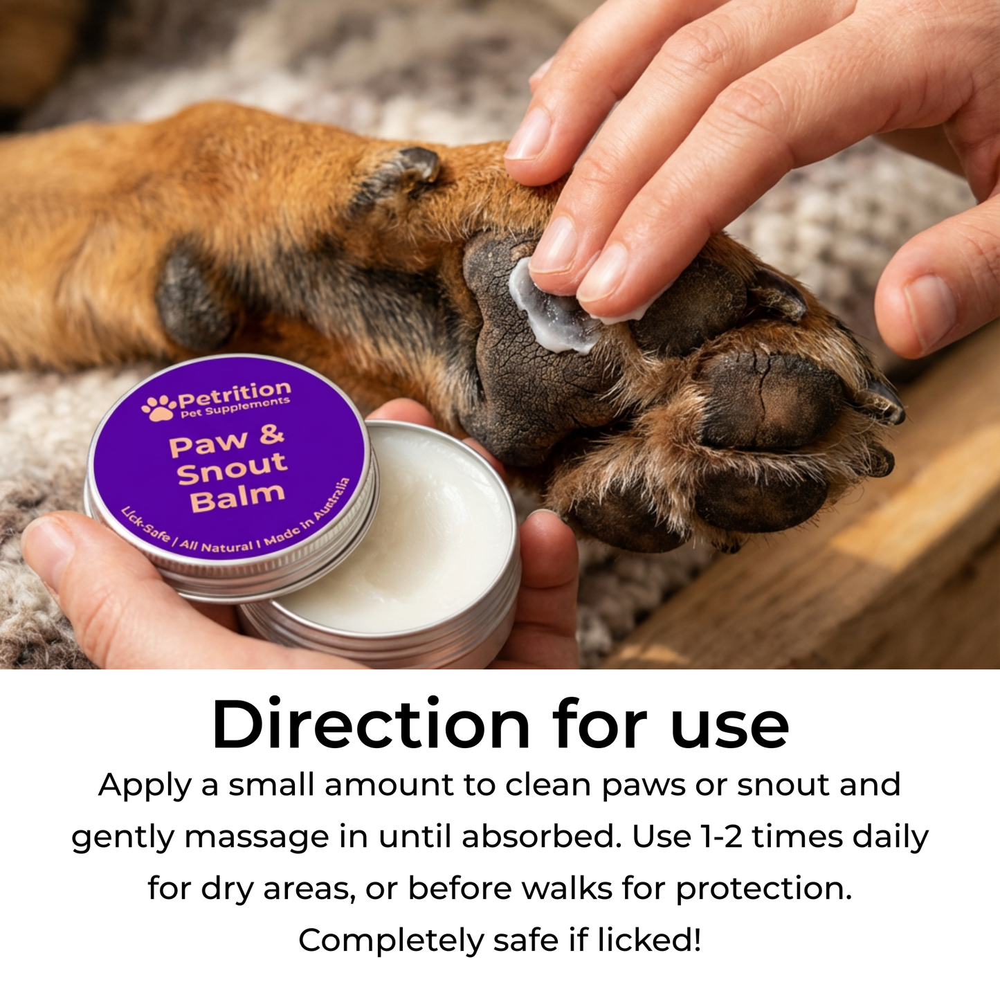 Gentle Yet Powerful Paw & Snout Balm for Dogs