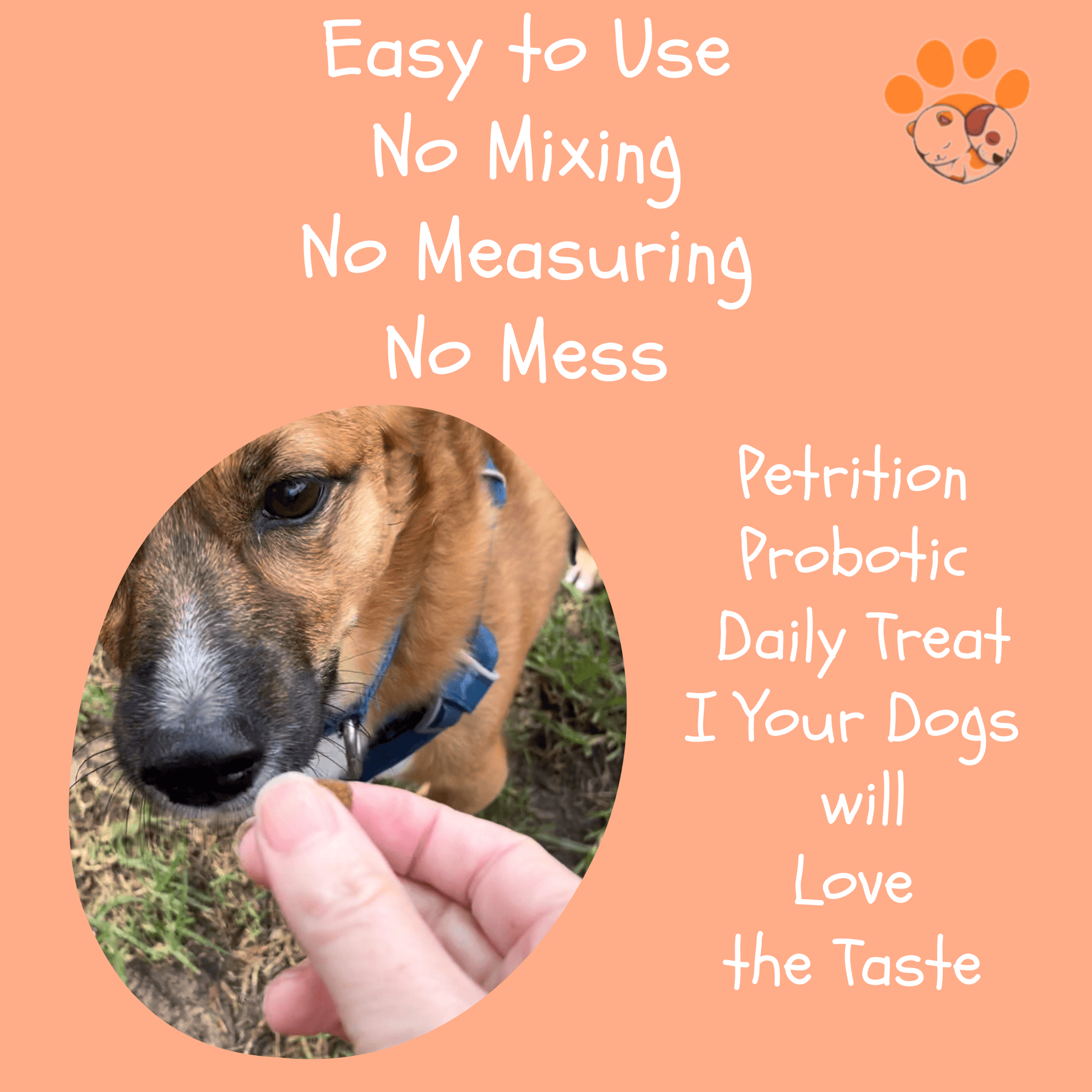 Petrition Probiotic Chews for Dogs - 120 Chews Chicken Flavour, Immune Support - Petrition Pet Supplements