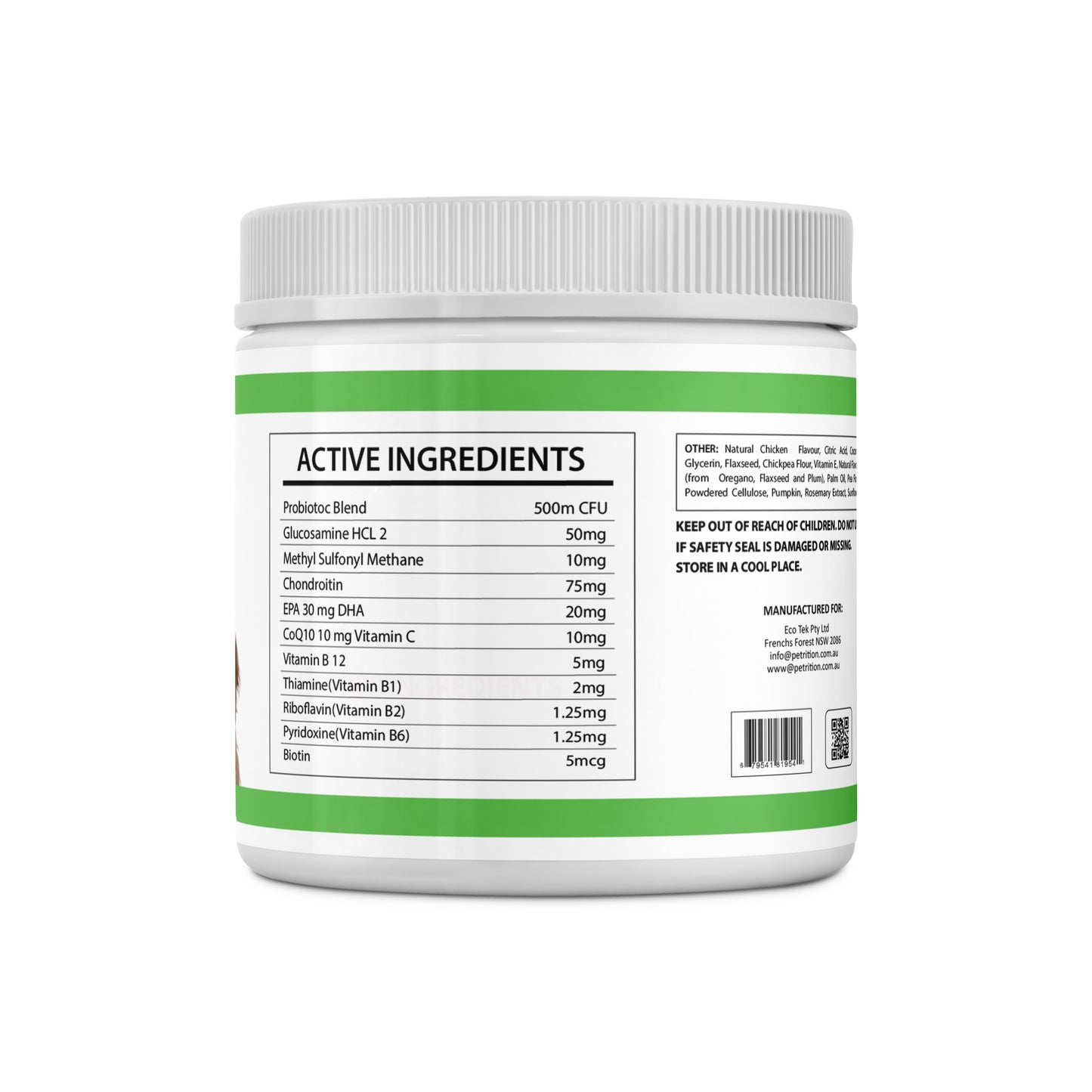 Petrition 11 in 1 Multivitamin Chews for Dogs - 120 Chews Chicken Flavour