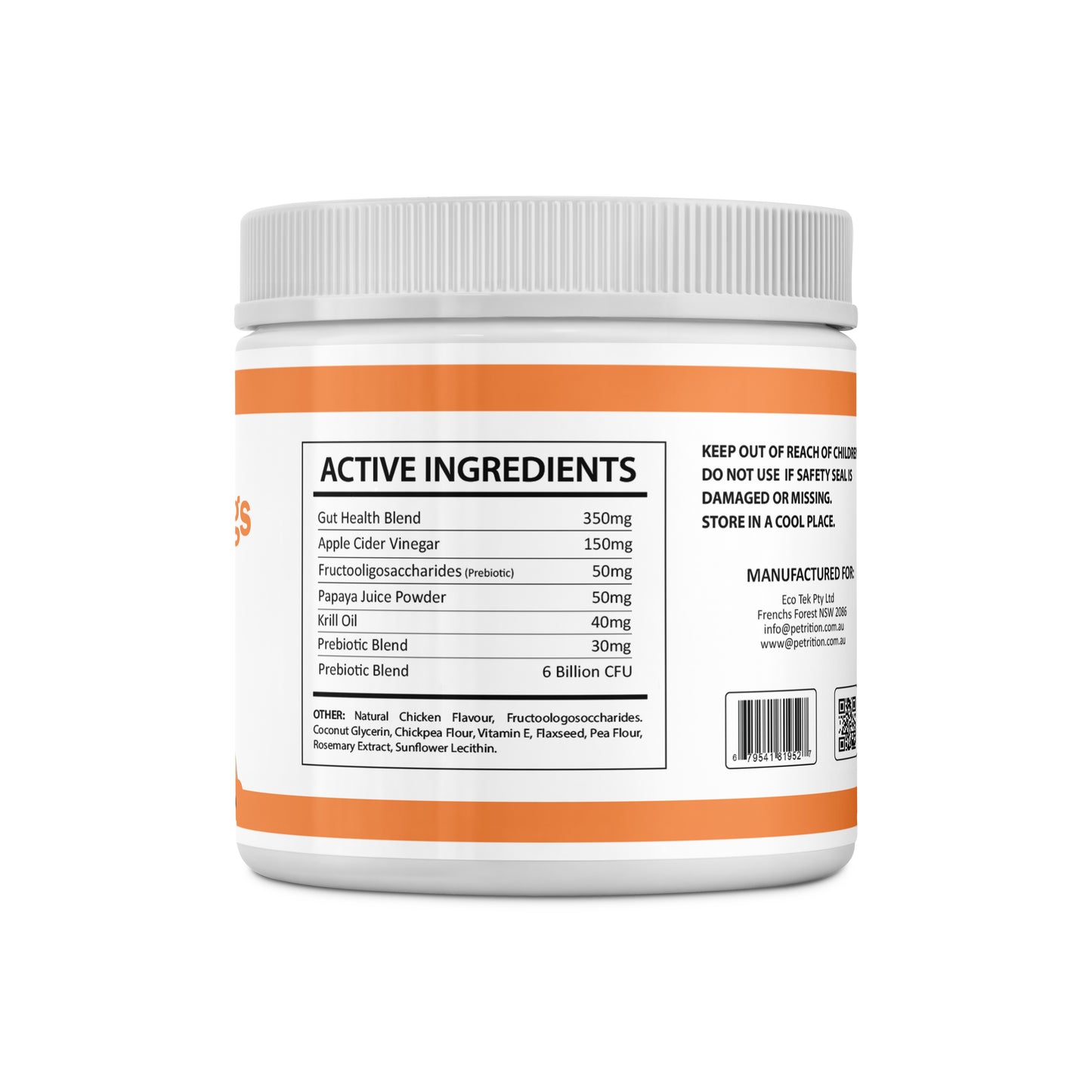 Petrition Probiotic Chews for Dogs - 120 Chews Chicken Flavour, Immune Support