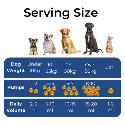 500ml Alaskan Salmon Oil for Dogs & Cats | Joint, Skin, Immune & Heart